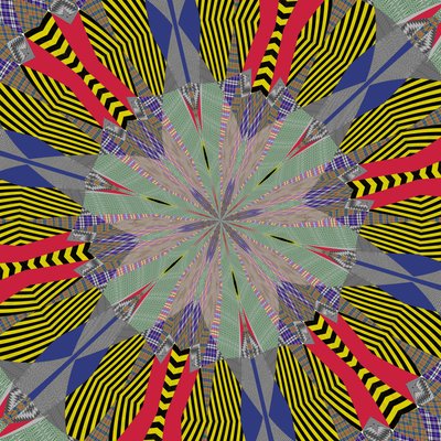 symmetri #24,2019,(blandet media) av Alex Caminker