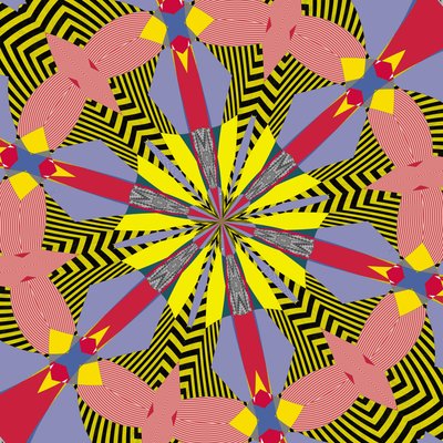 symmetri #29,2019,(blandet media) av Alex Caminker
