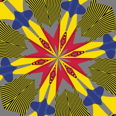 symmetri #30,2019,(blandet media) av Alex Caminker