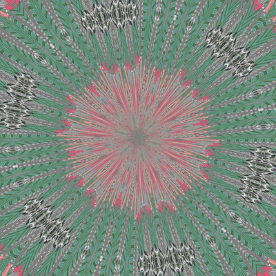 symmetri #31,2019,(blandet media) av Alex Caminker