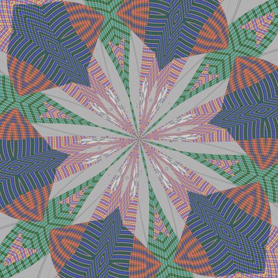 symmetri #32,2019,(blandet media) av Alex Caminker