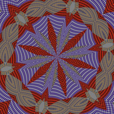 symmetri #33,2019,(blandet media) av Alex Caminker