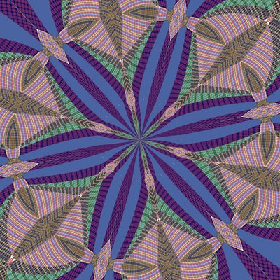 symmetri #36,2019,(blandet media) av Alex Caminker