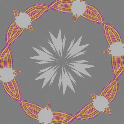 symmetri #42,2019,(blandet media) av Alex Caminker
