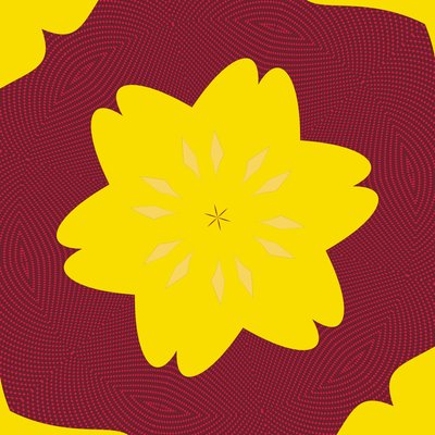 symmetri #50,2019,(blandet media) av Alex Caminker