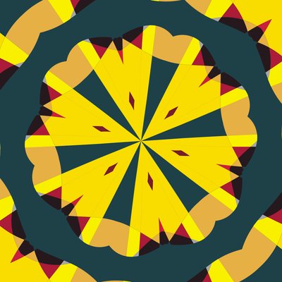 symmetri #53,2019,(blandet media) av Alex Caminker