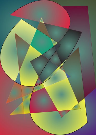 Twillight, 2019, (blandet media) av Alex Caminker