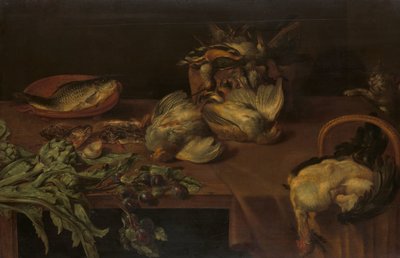 Stilleben med vill fugl av Alexander Adriaenssen