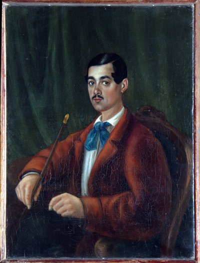 Selvportrett. Russisk forfatter, romantisk poet kjent under pseudonymet Marlinsky og medlem av Decembrist- eller Decembrist-opprøret i 1825, deportert til Kaukasus, Verk av Alexander Alexandrovich Bestuzhev (Bestuzhev) Marlinsky (179) av Alexander Alexandrovich Bestuzhev Marlinsky