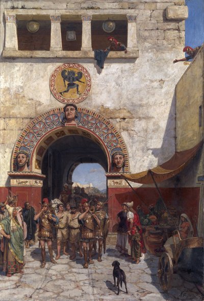 Port i Volterra, Etruria av Alexander Alexandrovich Svedomsky