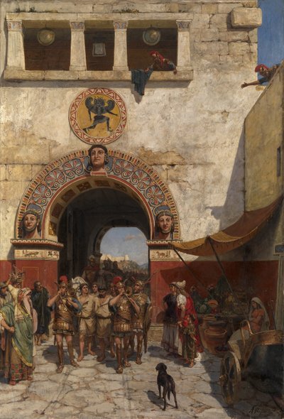 Port i Volterra, Etruria av Alexander Alexandrovich Svedomsky