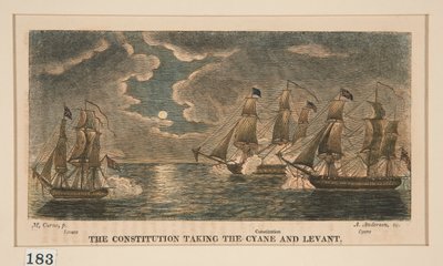 Grunnloven tar cyan og lavant, en i en serie på åtte av Alexander Anderson