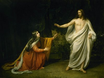 Kristi tilsynekomst for Maria Magdalena etter oppstandelsen av Alexander Andreyevich Ivanov