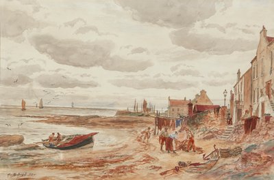 Ettermiddag, Buckhaven (blyant og akvarell) av Alexander Ballingall