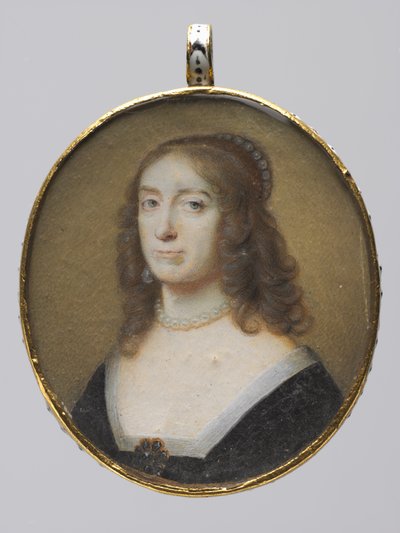 Portrett av Elizabeth Stuart, kurfyrsten Palatine og dronning av Böhmen, 1630-årene. av Alexander Cooper