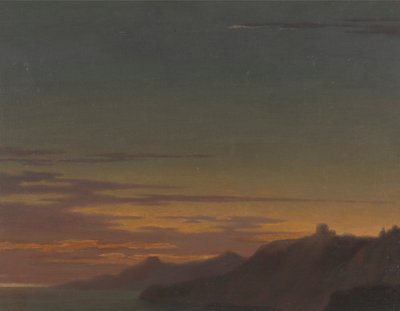 Dagens slutt: Solnedgang på kysten av Alexander Cozens