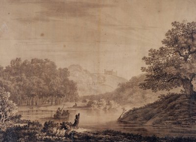 italiensk landskap av Alexander Cozens
