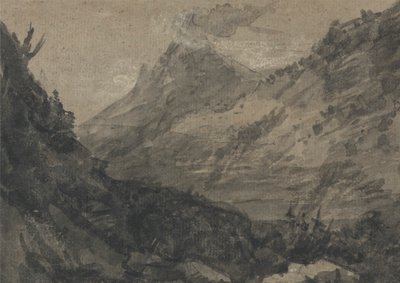 Fjelllandskap av Alexander Cozens
