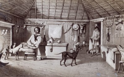 Husokkupantens første hjem, ca. 1847 av Alexander Denistoun Lang