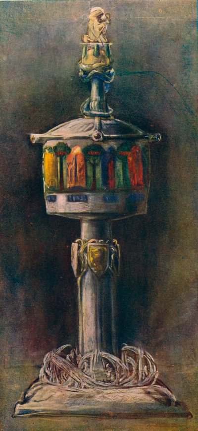 Sølvbeger med Bassetaille-emaljer, 1903 av Alexander Fisher