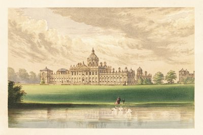 Castle Howard, Yorkshire, England. ,1880 (gravering) av Alexander Francis (after) Lydon