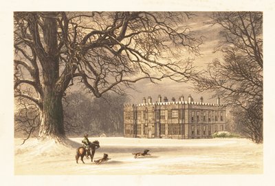 Howsham Hall, Yorkshire, England. ,1880 (gravering) av Alexander Francis (after) Lydon