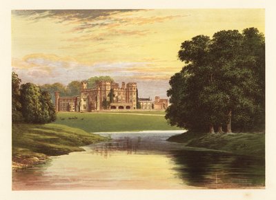 Sundorne Castle, Shropshire, England. ,1880 (gravering) av Alexander Francis (after) Lydon