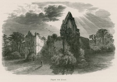Dryburgh Abbey, fra øst av Alexander Francis Lydon