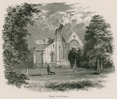 Dryburgh Abbey, fra nord av Alexander Francis Lydon