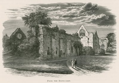 Dryburgh Abbey, fra sør-øst av Alexander Francis Lydon