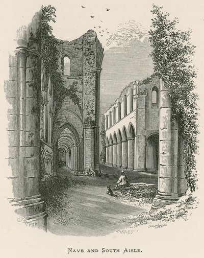Fountains Abbey, Nave og South Aisle av Alexander Francis Lydon