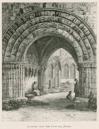 Furness Abbey, ser inn i kapittelhuset av Alexander Francis Lydon