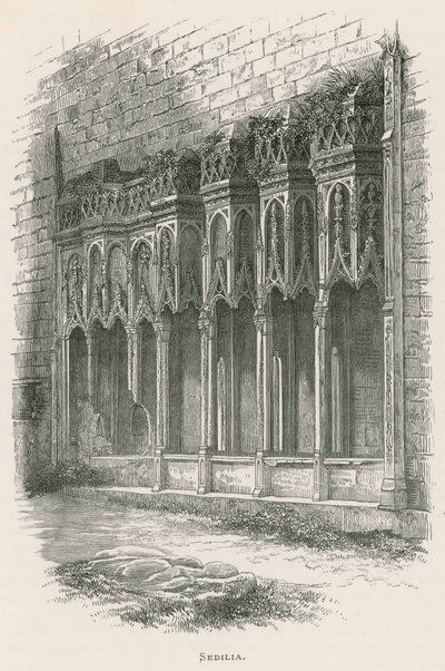 Furness Abbey, Sedilia av Alexander Francis Lydon