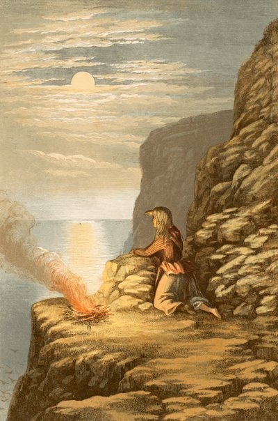 Illustrasjon for Campbells The Pleasures of Hope av Alexander Francis Lydon