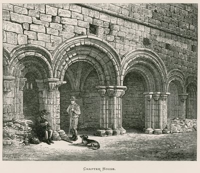 Kirkstall Abbey, kapittelhus av Alexander Francis Lydon