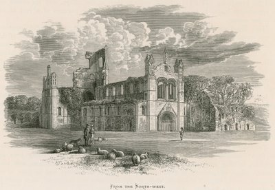 Kirkstall Abbey, fra nordvest av Alexander Francis Lydon