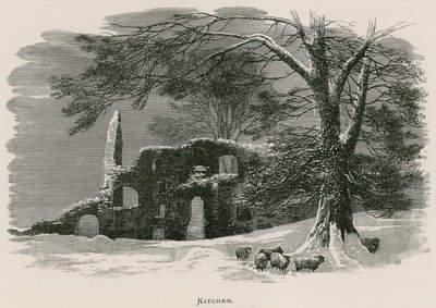 Kirkstall Abbey, kjøkken av Alexander Francis Lydon