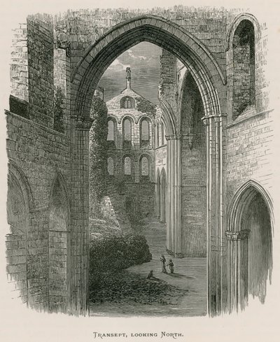 Kirkstall Abbey, Transept, ser nordover av Alexander Francis Lydon