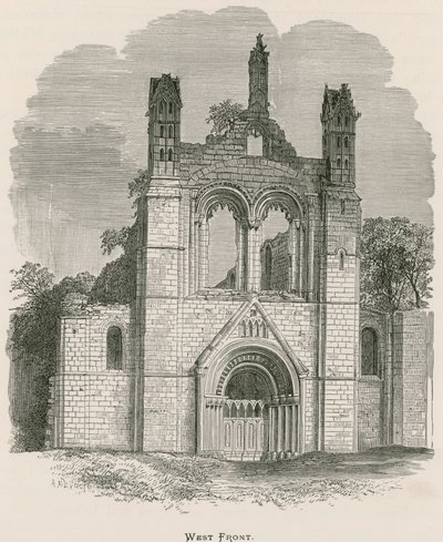 Kirkstall Abbey, vestfronten av Alexander Francis Lydon