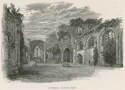 Netley Abbey, interiør, med utsikt mot øst av Alexander Francis Lydon