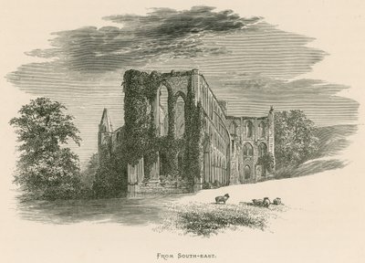 Rievaulx Abbey, fra sør-øst av Alexander Francis Lydon