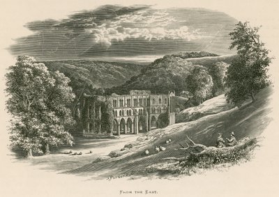 Rievaulx Abbey, fra øst av Alexander Francis Lydon