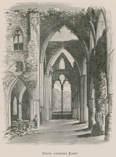 Tintern Abbey, Nave, ser østover av Alexander Francis Lydon