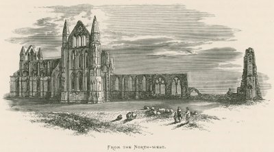 Whitby Abbey, fra nordvest av Alexander Francis Lydon