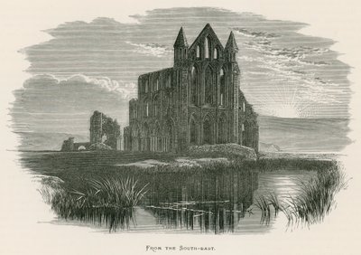 Whitby Abbey, fra sør-øst av Alexander Francis Lydon