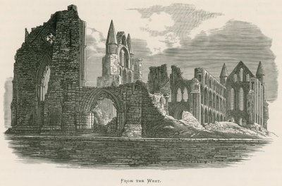 Whitby Abbey, fra vesten av Alexander Francis Lydon