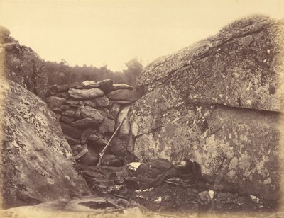 Hjemmet til en opprørsk skarpskytter, Gettysburg av Alexander Gardner