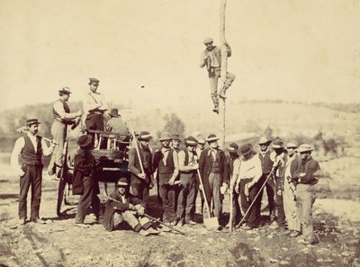 Military Telegraphic Corps, Army of the Potomac, Berlin, oktober 1862, 1862. av Alexander Gardner