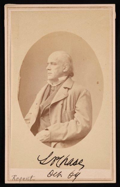 Portrett av Salmon Portland Chase 1808-1873, oktober 1864. av Alexander Gardner
