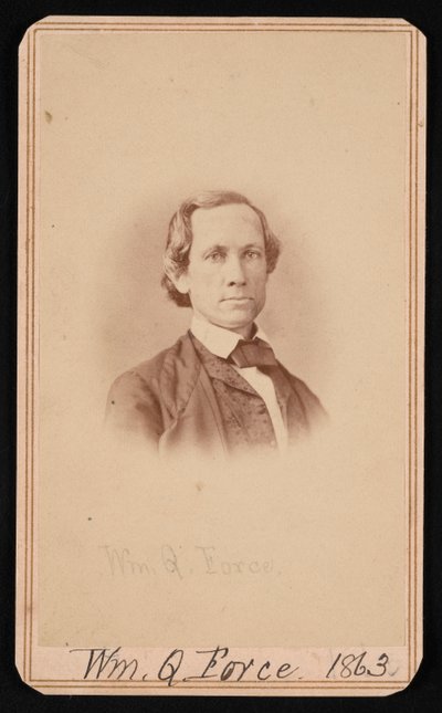 Portrett av William Quereau Force 1820-1880, juni 1863. av Alexander Gardner